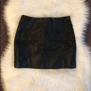 Feaux Leather mini skirt